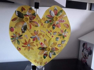 Exposição do coração amarelo