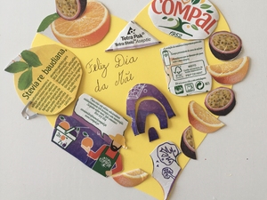 Trabalho Realizado  com a mãe e para a mãe com um arco-íris
