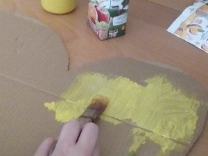 Planificação e pintura do coração