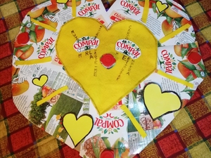 Coração amarelo- fase 5