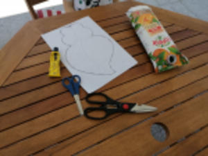 Molde do trabalho- coração