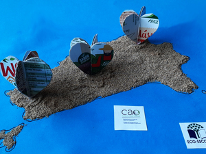 Corações em tributo à Ilha/Natureza Mãe