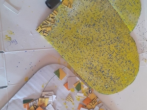 Preparação do material  para  continuação  da realização do trabalho.