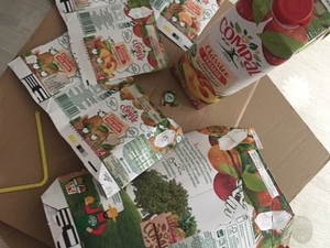 Material a utilizar: embalagens Tetra Pack Compal, FSC.
