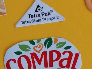 Pormenor coração Tetra Pak