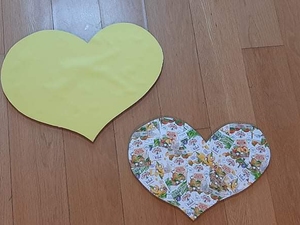 Coração amarelo da mãe, coração Tetra Pak do Filho