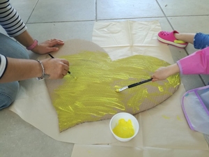 Coração amarelo