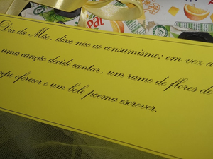 4ª Foto: Colocação da mensagem selecionada.