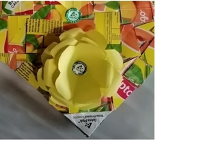 produto final- pormenor do simbolo tetrapak -protege as florestas