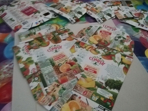 Fim da colagem das embalagens Tetra Pak da compal.