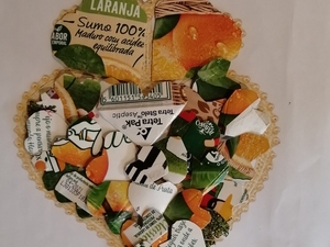 Coração de "eco filigrana"