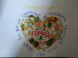 Coração com mensagem