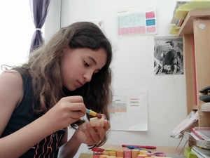 Pintura de rolhas de cortiça de várias cores