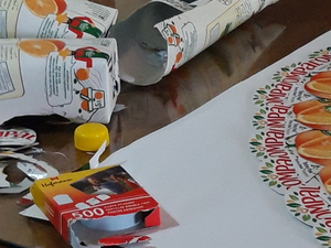 Materiais utilizados na construção do coração.